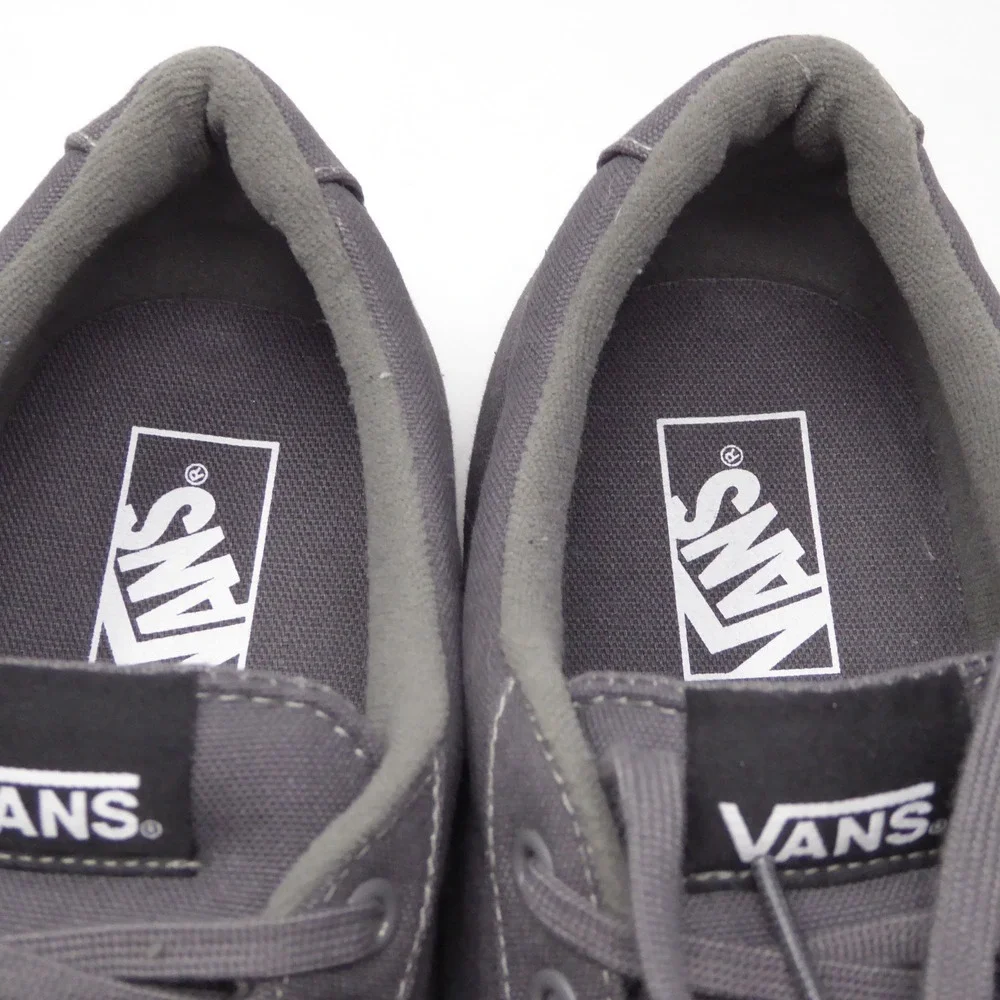 Vans Mens Atwood Low Top Sneakers Gray Canvas Size 13